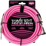 6.3mm (1/4" TRS) Cables - One Connector Ernie Ball Angled 6.3mm-6.3mm 7.5m