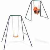 Swing Sets Playground vidaXL 2 in 1 Single Swing & Toddler Swing