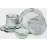 Waterside Marble and Gold Dinner Set 12pcs