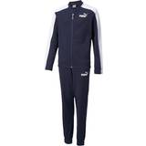 Blue Tracksuits Puma Junior BB Polyester Tracksuit - Navy/White