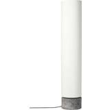 Dimmable Lighting GUBI Unbound Canvas Gray Marble Floor Lamp 120cm