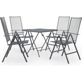 vidaXL 3074488 Patio Dining Set, 1 Table incl. 4 Chairs