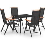 vidaXL 3070625 Patio Dining Set, 1 Table incl. 4 Chairs