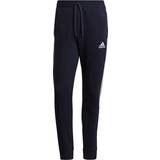 Joggers - Viscose Trousers adidas Essentials Fleece Tapered Cuff 3-Stripes Joggers Pant - Legend Ink/White