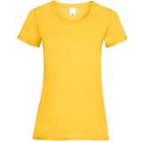 Universal Textiles Womens Value Fitted Short Sleeve Casual T-shirt - Gold