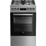 SteamClean Gas Cookers Beko FSET52324DXDS Stainless Steel