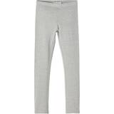 Girls - Leggings Trousers Name It Sweat Leggings - Grey/Grey Melange (13195885)