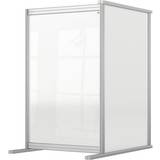 Desk Divider Screens on sale Nobo Premium Plus Clear Acrylic Protective Desk Divider Screen Modular System Extension
