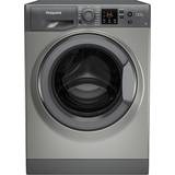 Front Loaded - Grey Washing Machines Hotpoint NSWM743UGGUKN