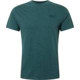 Superdry Men T-shirts & Tank Tops Superdry Organic Cotton Embroidery T-shirt - Buck Green Marl