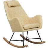 Padded Seat Rocking Chairs Beliani Arrie Rocking Chair 116cm
