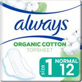 With Wings Intimate Hygiene & Menstrual Protections Always Cotton Protection Ultra Normal Organic Sanitary Pads 12-pack