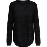 Only Women Tops Only Caviar Texture Knitted Pullover - Black