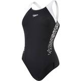 Speedo Boom Splice Swimsuit - Black/White