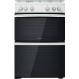 White gas cooker 60cm Indesit ID67G0MCW/UK White
