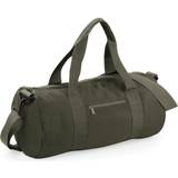 BagBase Plain Varsity Duffle Bag - Military Green
