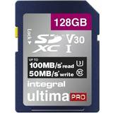128 GB Memory Cards Integral UltimaPro Premium SDXC Class 10 UHS-I U3 V30 A1 100/90MB/s 128GB