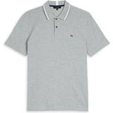 Ted Baker Camdn Short Sleeve Polo Shirt - Light Grey