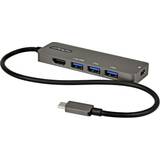 StarTech USB C-HDMI/3xUSB A/USB C M-F 0.3m