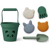 Animals Sandbox Toys Liewood Dante Beach Set Panda Garden Green Multi Mix