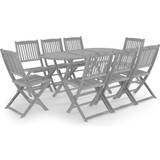 vidaXL 3057875 Patio Dining Set, 1 Table incl. 8 Chairs