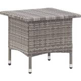 Synthetic Rattan Outdoor Coffee Tables Garden & Outdoor Furniture vidaXL 46252 50x50cm