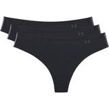 Elastane/Lycra/Spandex Knickers Under Armour Pure Stretch Thong 3-pack - Black