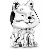 Pandora Japanese Akita Inu Dog Charm - Silver/Multicolour