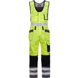 Grey Overalls Snickers Workwear 0213-6674 High-Vis One-Piece Trousers