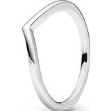 Rings Pandora Polished Wishbone Ring - Silver
