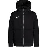 Black Tops Children's Clothing Nike Youth Park 20 Full Zip Fleeced Hoodie - Black/White (CW6891-010)