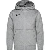 Grey Tops Children's Clothing Nike Youth Park 20 Full Zip Fleeced Hoodie - Dark Grey Heather/Black (CW6891-063)