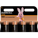 Alkaline - C (LR14) Batteries & Chargers Duracell C Plus 4-pack