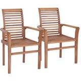 Teaks Chairs vidaXL - Kitchen Chair 94cm 2pcs