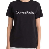 Calvin Klein Women T-shirts & Tank Tops Calvin Klein Short Sleeve Crew Neck Pyjama Top - Black