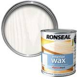 Ronseal Green - Mattes Paint Ronseal Interior Wax Wood Protection White Ash 0.75L