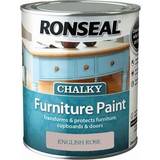 Ronseal Chalky Wood Paint English Rose 0.75L