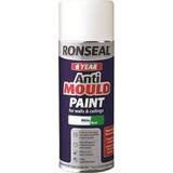 Ronseal Mattes - White Paint Ronseal 6 Year Anti Mould Aerosol Wall Paint White 0.4L