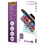 Fellowes A4 Pre-Punched 80 Micron Laminating Pouch 100-pack