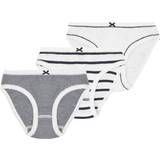 Black Knickers Children's Clothing Petit Bateau Girl's Iconic Briefs 3-Pack - White (A01F6-00)