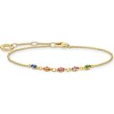 Thomas Sabo Charm Club Delicate Bracelet - Gold/Multicolour