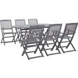 vidaXL 278923 Patio Dining Set, 1 Table incl. 6 Chairs
