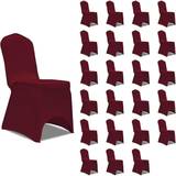 vidaXL Stretch 24pcs Loose Chair Cover Red