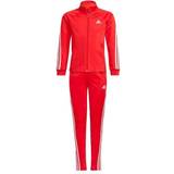 Red Tracksuits Children's Clothing adidas Team Polyester Regular 3-stripes Tracksuit - Vivid Red/White (H26620)