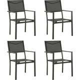 Stackable Garden Chairs vidaXL 313078 4-pack Garden Dining Chair