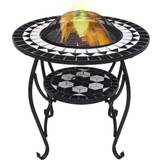 Blue Fire Pits & Fire Baskets vidaXL Fire Pit with Mosaic Table
