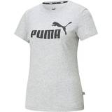 Tops Puma Essentials Logo Women's Tee - Light Gray Heather