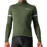 Castelli Outerwear Castelli Fondo 2 Cycling Jersey Men - Military Green/Silver Reflex