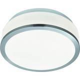 Silver Ceiling Flush Lights Searchlight Electric Discs Ceiling Flush Light 28cm