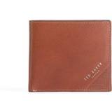 Ted Baker PRUG Leather Bifold Wallet with Coin Pocket - Tan